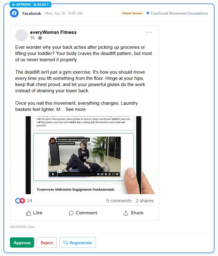 Review & approve